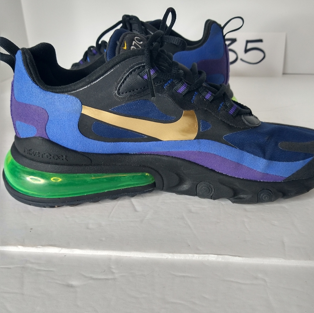 Nike Air Max 270 React “Heavy Metal” Youth Size 7.5 Running Basketball Sneakers - Picture 9 of 10